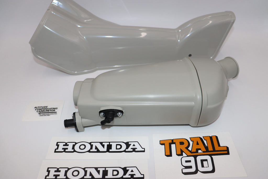 1978 Honda CT90 Downtube Cover & Air Filter Box with Fittings NEW