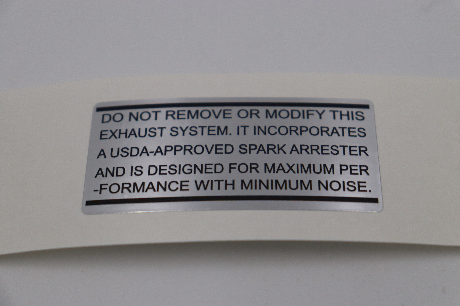 1973 Honda QA50 Exhaust Warning Decal QA50 Rear Fender 87505-114-670