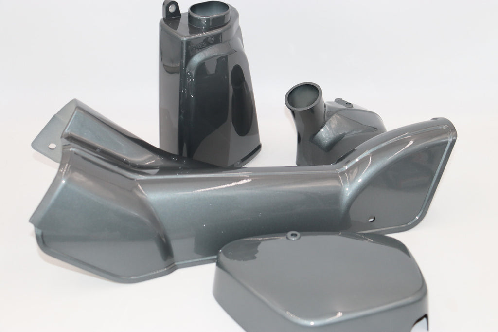 1971 Honda CT90 Down Tube Cover, Air Box, & Battery Cover Dark Gray Metallic NEW