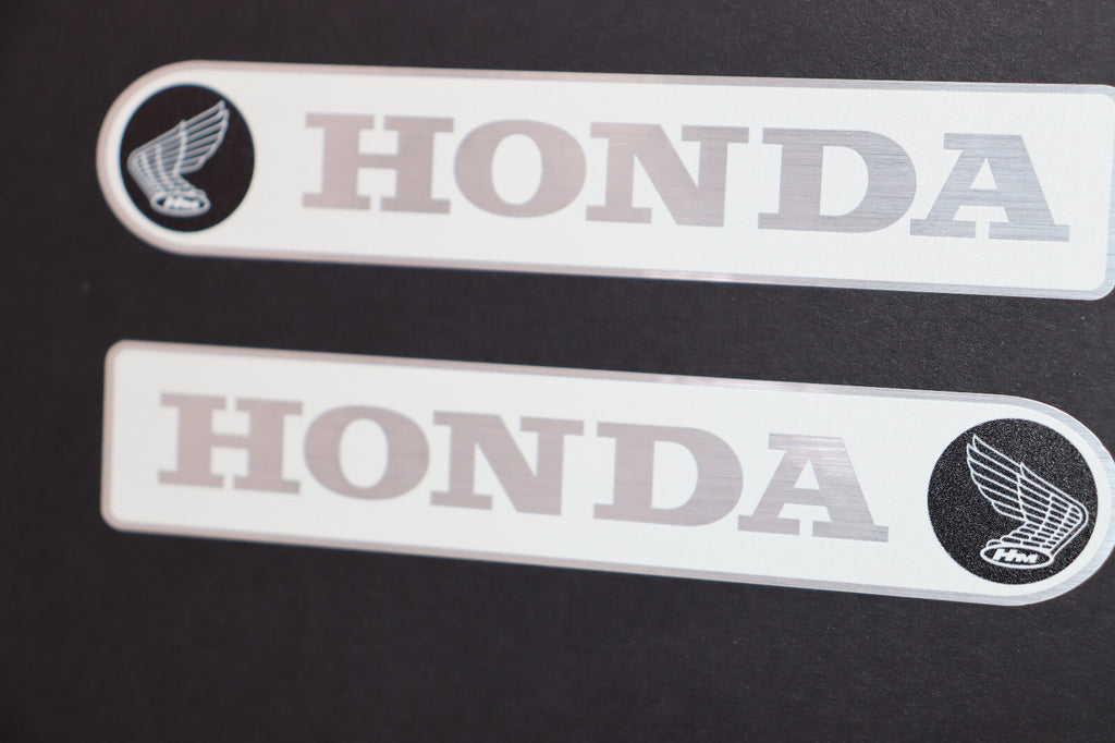 1970 HONDA CT90 K2, Trail90 Down Tube Cover 1970 CT90 w. White Background Decals