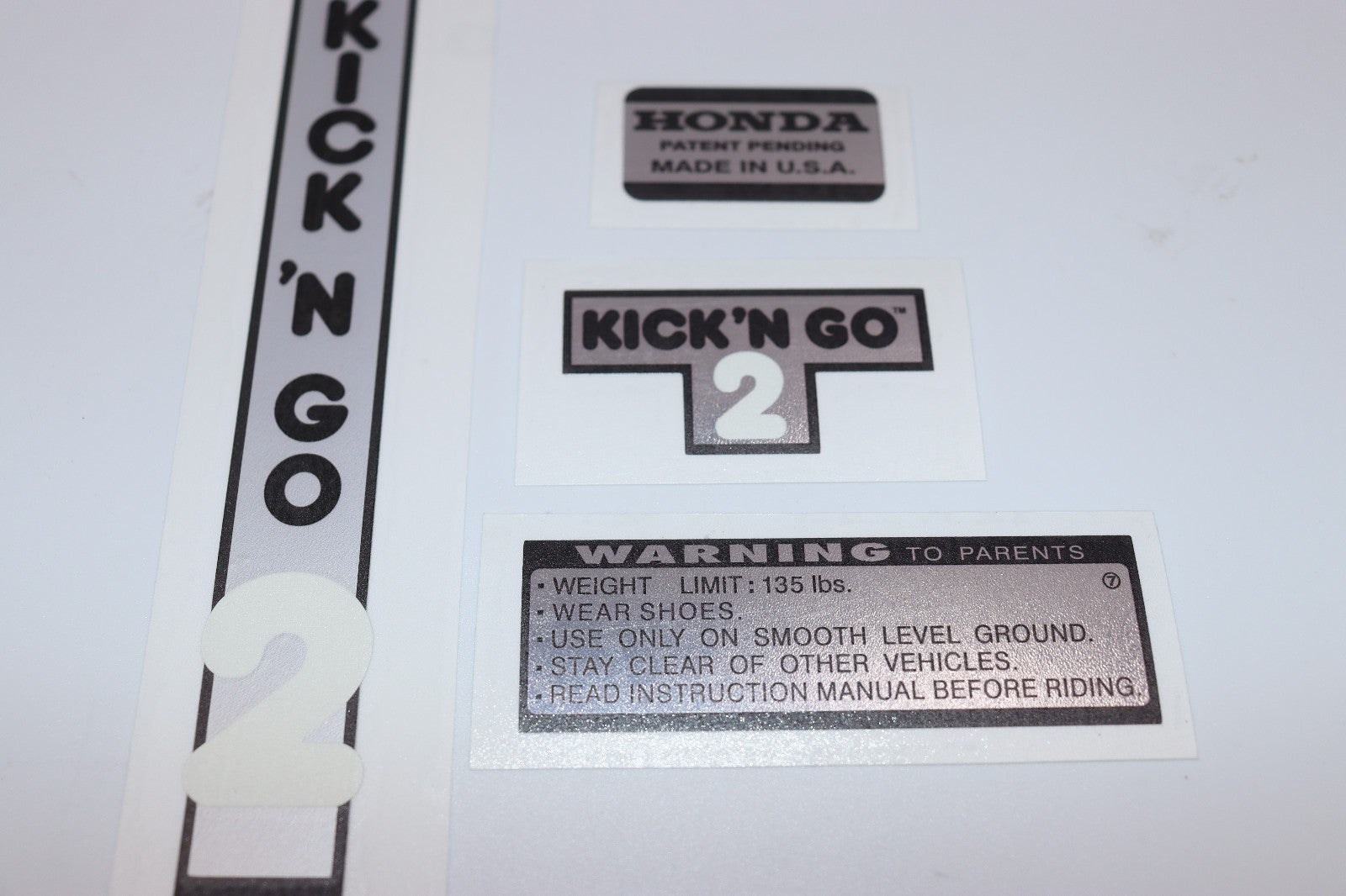 Kick n Go 2 Scooter Decal Set
