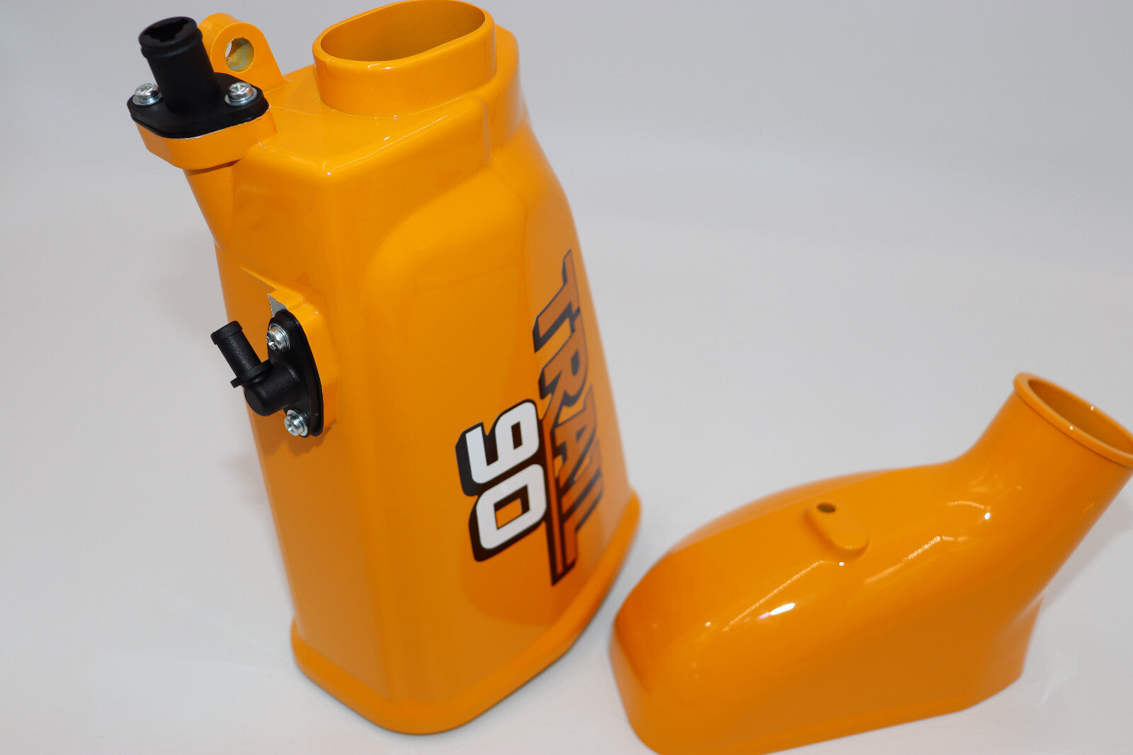 1978 Honda CT90 Air Filter Box BRIGHT YELLOW Trail90 with Fittings