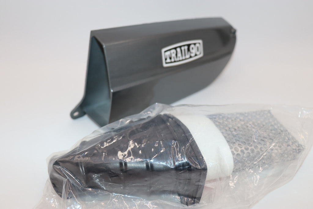 1969 Honda CT90 K1 Air Filter Housing  and Down Tube Cover with Hardware