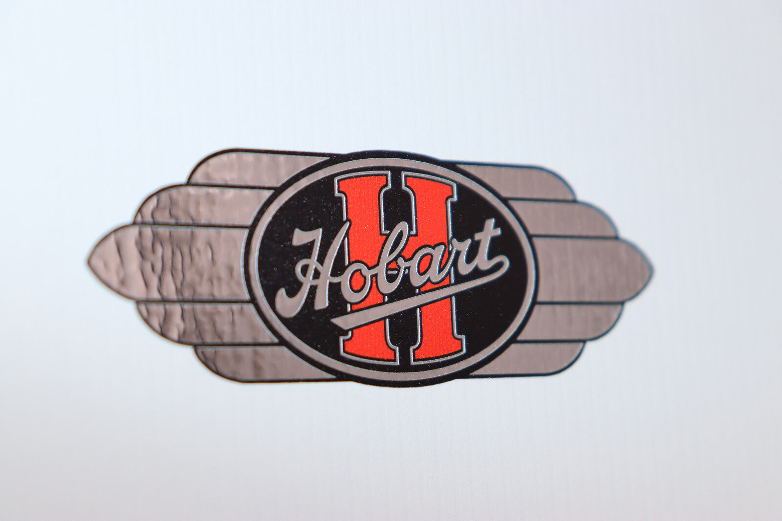 Antique Hobart Decal Reproduction On CHROME Film. Vintage Hobart Mixer Decal