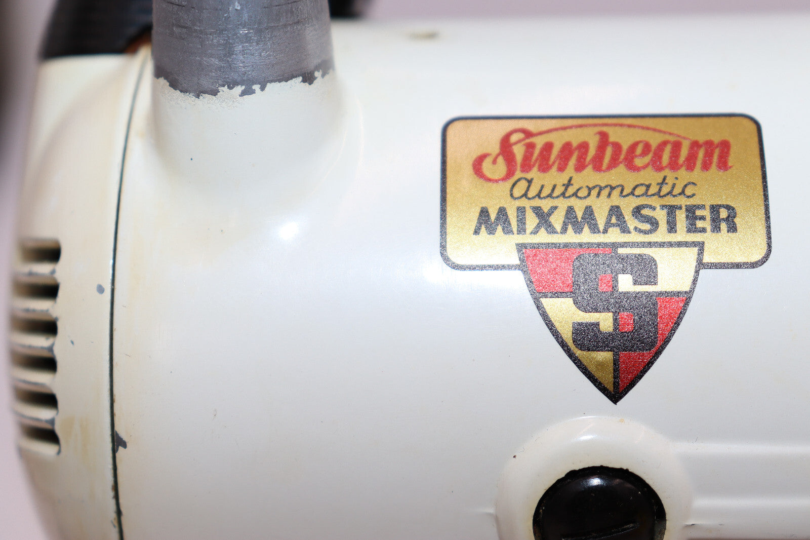 Vintage SunBeam Mixmaster Restoration Decal Automatic