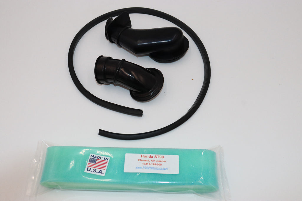 1973-1975 Honda ST90 Air Filter Box Rubber & Filter Parts ALL YEARS