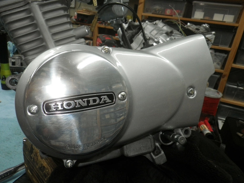 Honda XR75 Left Side Cover 11341-116-000 Chain Cover K0-K2 1973-1975 