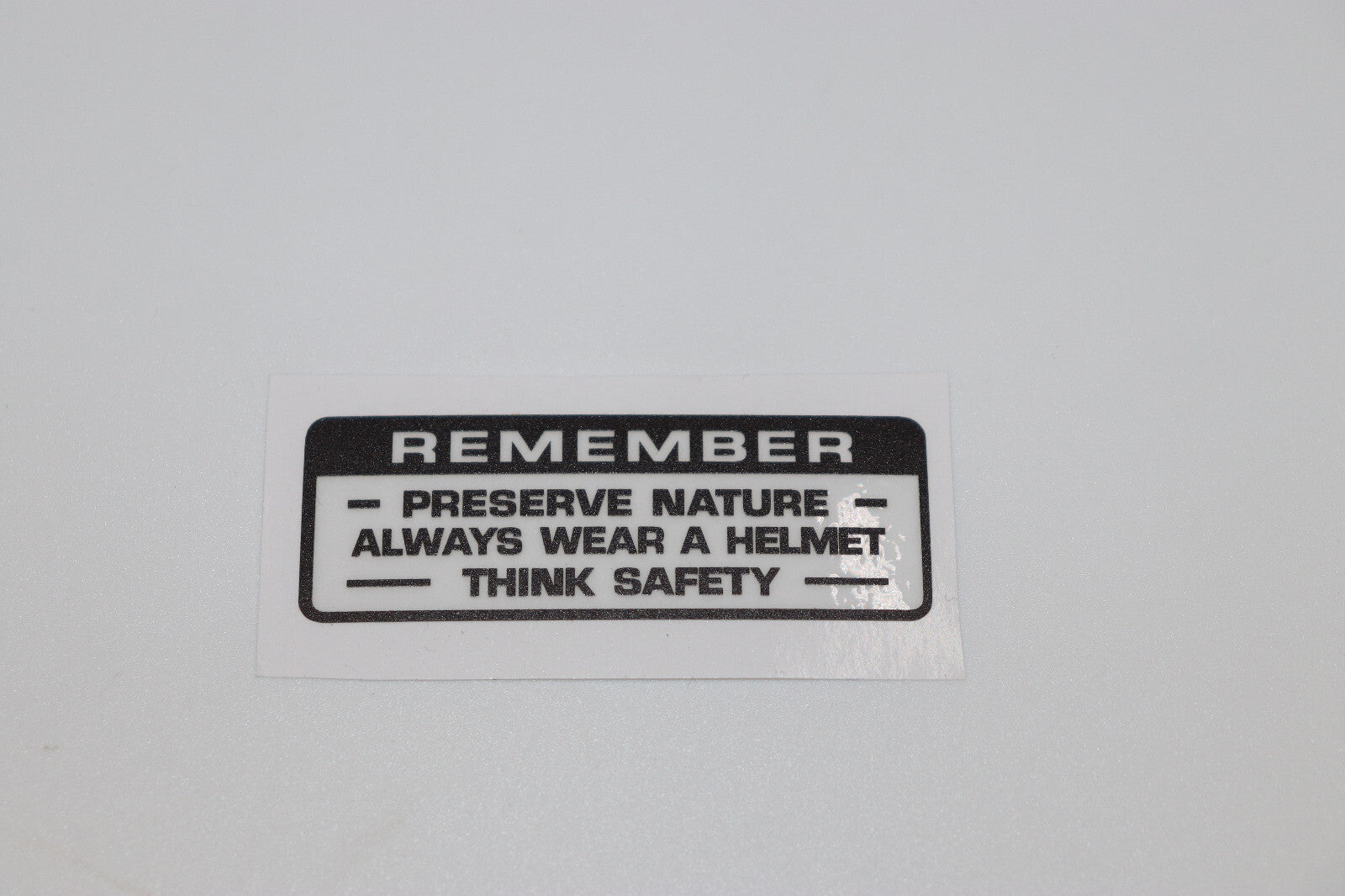 Honda CT90 CT110 "PRESERVE NATURE" Decal in BLACK