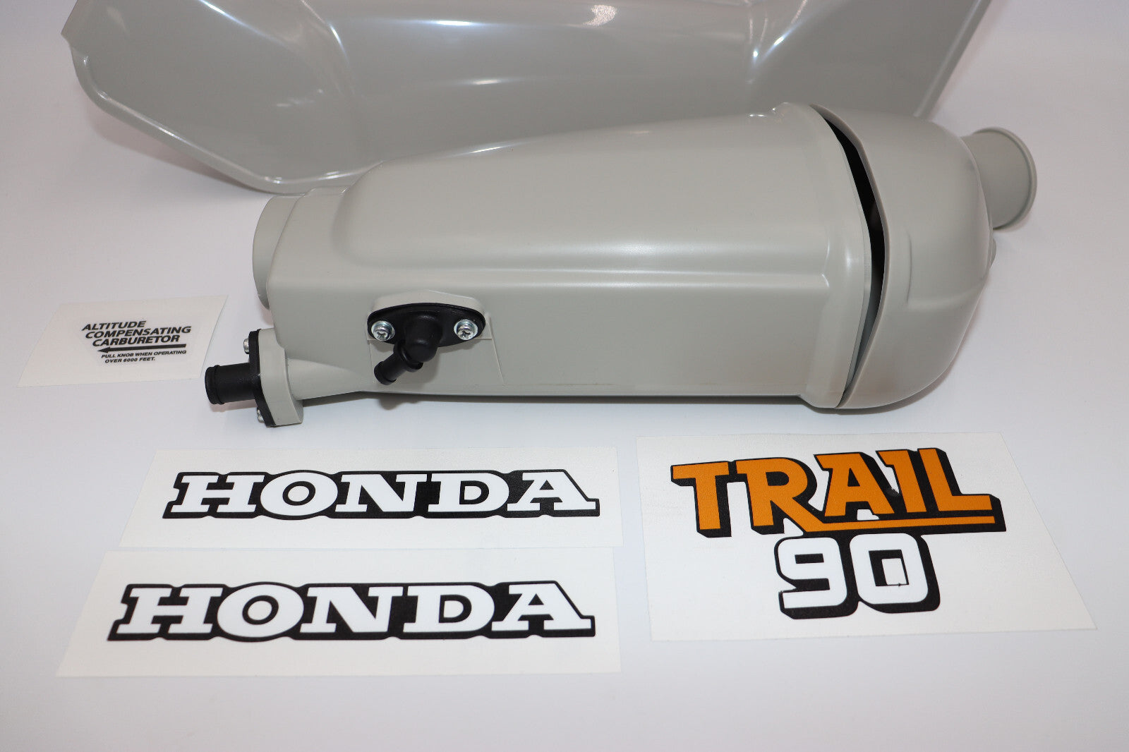 1978 Honda CT90 Downtube Cover & Air Filter Box with Fittings NEW